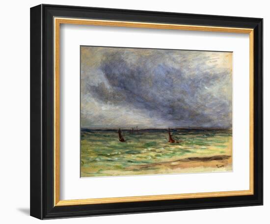 Departing Trawlers-Maximilien Luce-Framed Giclee Print