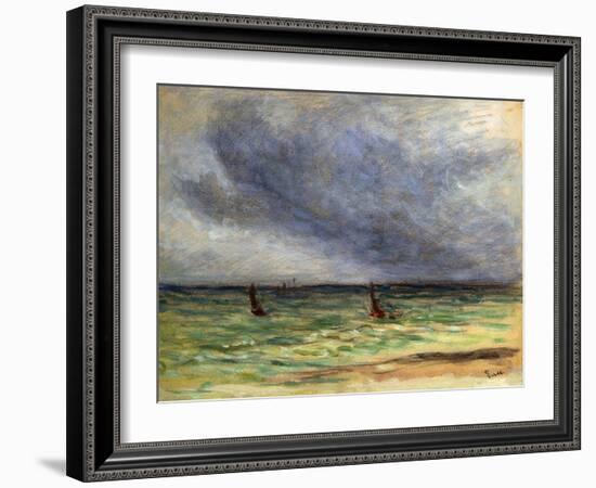 Departing Trawlers-Maximilien Luce-Framed Giclee Print