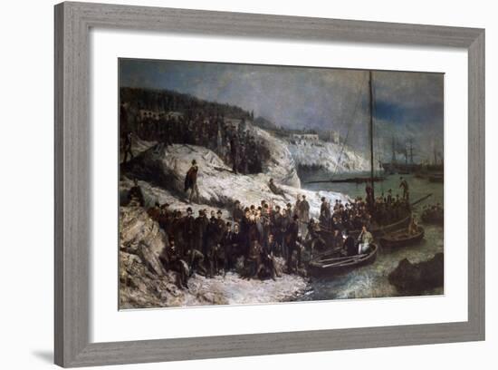 Departure from Quarto Dei Mille, May 15, 1860-Theodor Tetar Petrus Van Elven-Framed Giclee Print