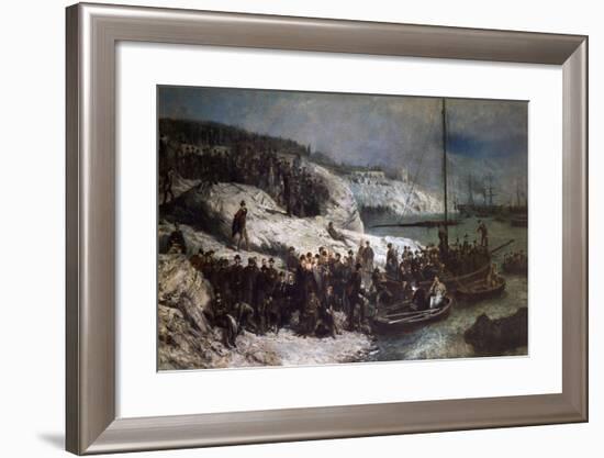 Departure from Quarto Dei Mille, May 15, 1860-Theodor Tetar Petrus Van Elven-Framed Giclee Print