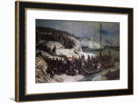Departure from Quarto Dei Mille, May 15, 1860-Theodor Tetar Petrus Van Elven-Framed Giclee Print