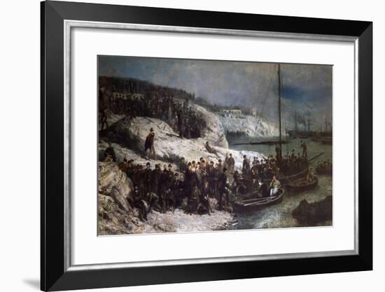 Departure from Quarto Dei Mille, May 15, 1860-Theodor Tetar Petrus Van Elven-Framed Giclee Print