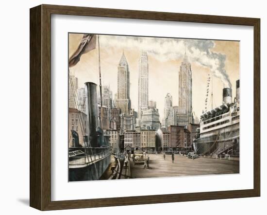 Departure, New York-Matthew Daniels-Framed Art Print