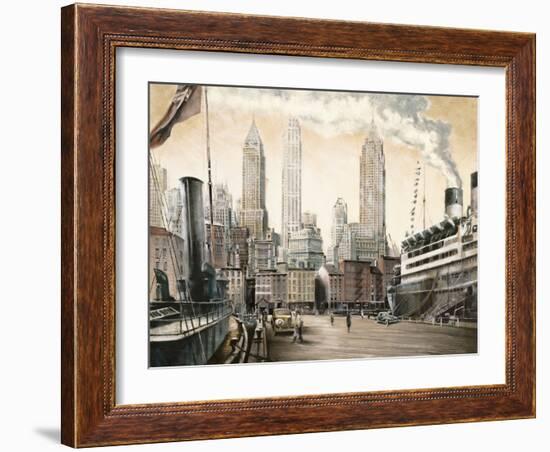 Departure, New York-Matthew Daniels-Framed Art Print