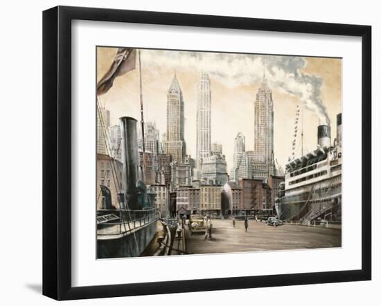 Departure, New York-Matthew Daniels-Framed Art Print