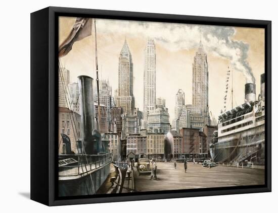 Departure, New York-Matthew Daniels-Framed Stretched Canvas