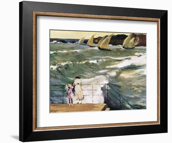 Departure of Boats-Joaquín Sorolla y Bastida-Framed Art Print