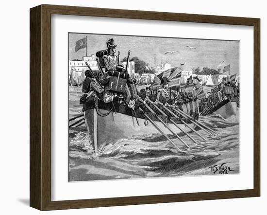 Departure of British troops from Alexandria, 1807-William Barnes Wollen-Framed Giclee Print
