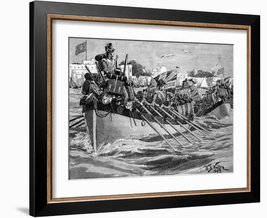 Departure of British troops from Alexandria, 1807-William Barnes Wollen-Framed Giclee Print