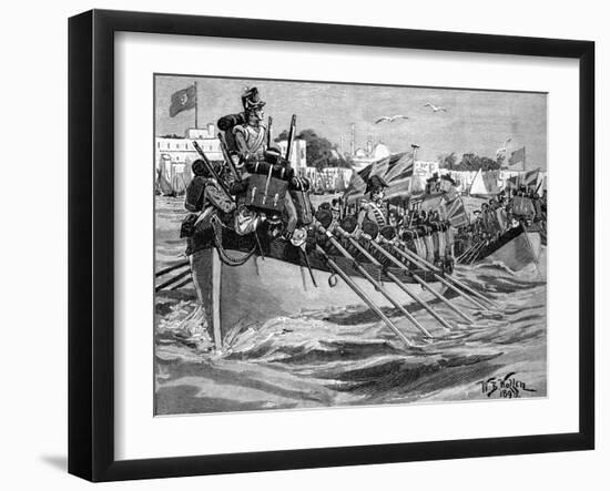 Departure of British troops from Alexandria, 1807-William Barnes Wollen-Framed Giclee Print