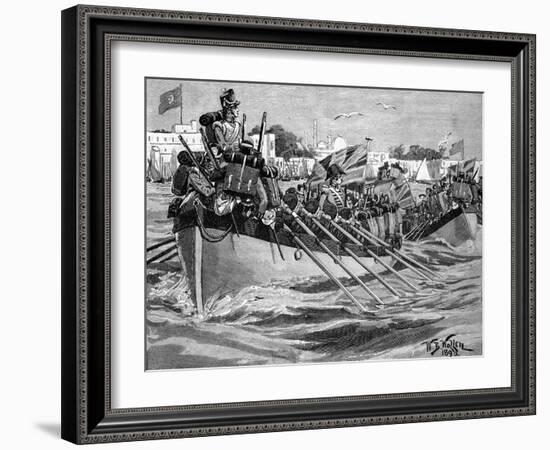 Departure of British troops from Alexandria, 1807-William Barnes Wollen-Framed Giclee Print