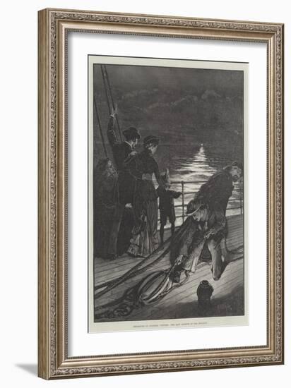 Departure of Colonial Visitors, the Last Glimpse of Old England-Alfred Edward Emslie-Framed Giclee Print