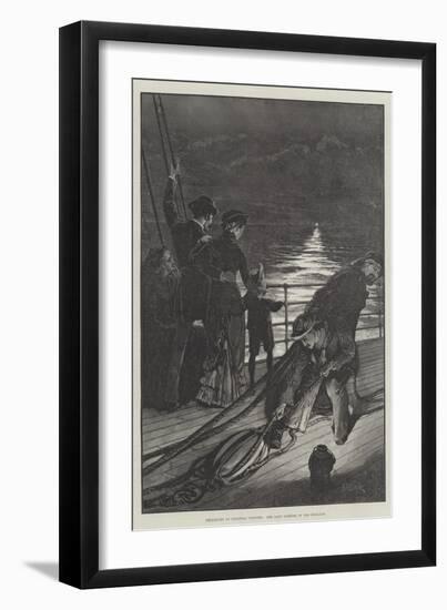 Departure of Colonial Visitors, the Last Glimpse of Old England-Alfred Edward Emslie-Framed Giclee Print