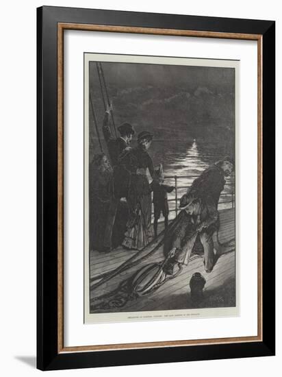 Departure of Colonial Visitors, the Last Glimpse of Old England-Alfred Edward Emslie-Framed Giclee Print