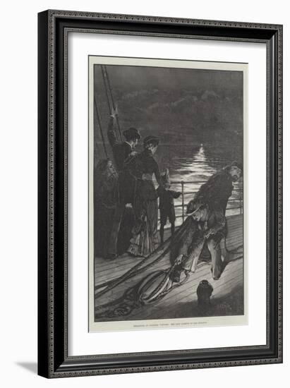 Departure of Colonial Visitors, the Last Glimpse of Old England-Alfred Edward Emslie-Framed Giclee Print