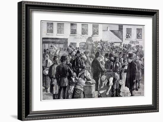 Departure of Irish Emigrants for the United States-null-Framed Giclee Print