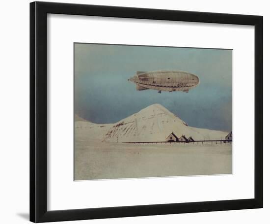 Departure of Italian Built Dirigible Norge, which Explorer Roald Amundsen Flew to North Pole-null-Framed Photographic Print
