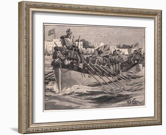 Departure of the British Troops from Alexandria Ad 1807-William Barnes Wollen-Framed Giclee Print