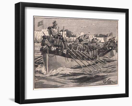 Departure of the British Troops from Alexandria Ad 1807-William Barnes Wollen-Framed Giclee Print