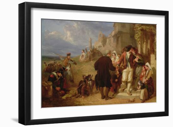 Departure of the Brittany Conscript-Frederick Goodall-Framed Giclee Print