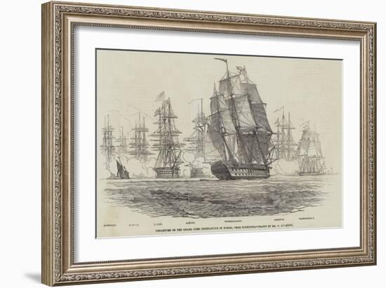 Departure of the Grand Duke Constantine of Russia, from Plymouth-Nicholas Matthews Condy-Framed Giclee Print