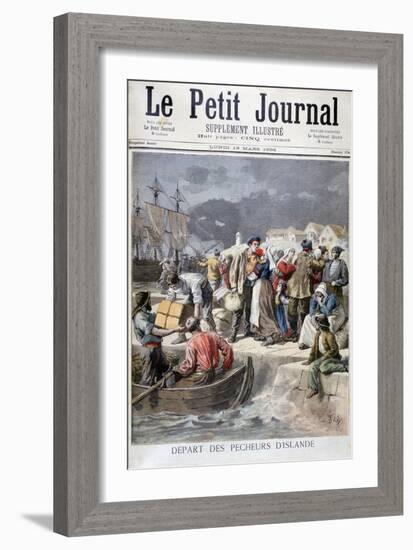 Departure of the Icelandic Fishermen, 1894-Frederic Lix-Framed Giclee Print