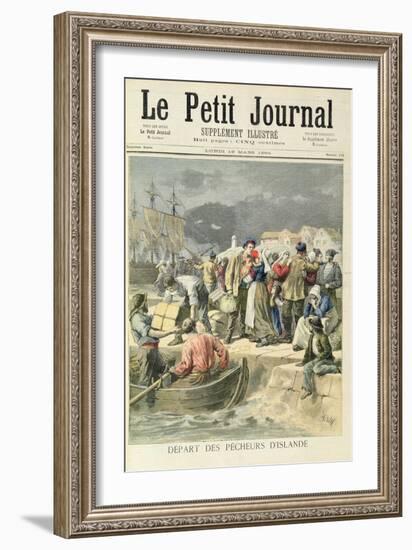 Departure of the Icelandic Fishermen from 'Le Petit Journal', 19th March 1894-Frederic Lix-Framed Giclee Print