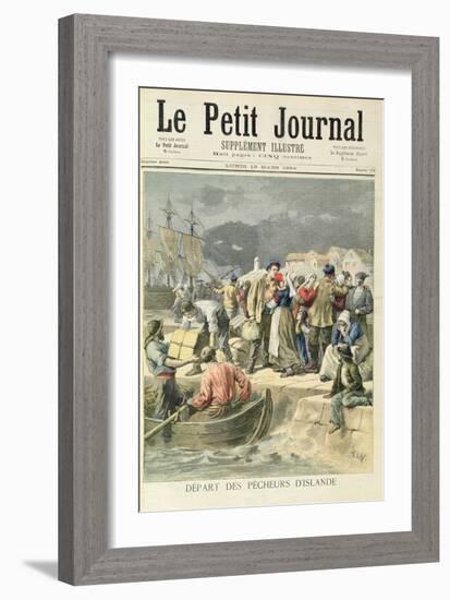 Departure of the Icelandic Fishermen from 'Le Petit Journal', 19th March 1894-Frederic Lix-Framed Giclee Print