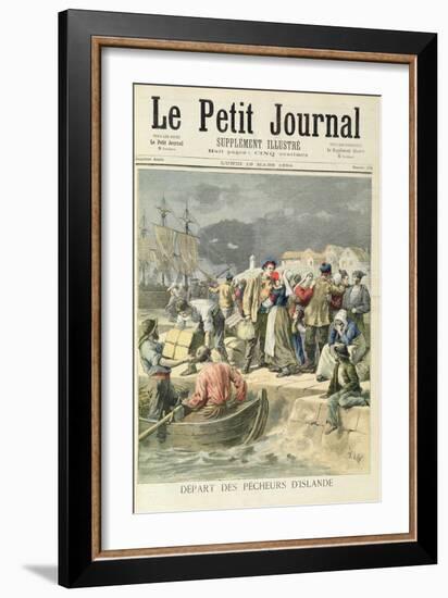 Departure of the Icelandic Fishermen from 'Le Petit Journal', 19th March 1894-Frederic Lix-Framed Giclee Print