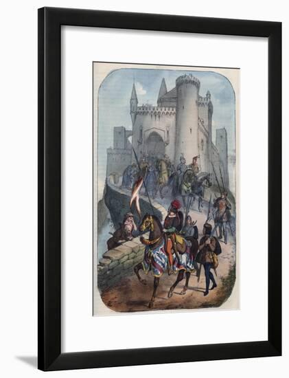 Departure of the Lombards for the First Crusade-Stefano Bianchetti-Framed Giclee Print