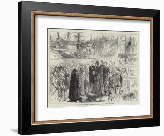 Departure of the Marquis of Lorne and Princess Louise from Liverpool for Canada-Charles Robinson-Framed Giclee Print