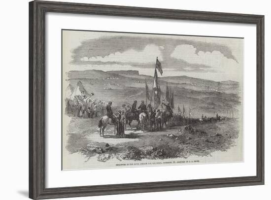 Departure of the Naval Brigade for the Fleet, 10 September-null-Framed Giclee Print