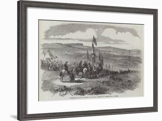 Departure of the Naval Brigade for the Fleet, 10 September-null-Framed Giclee Print