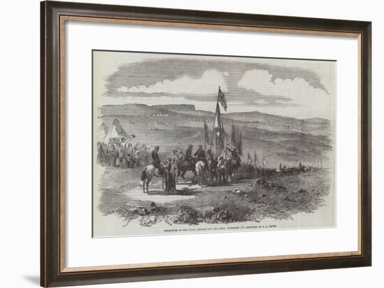 Departure of the Naval Brigade for the Fleet, 10 September-null-Framed Giclee Print