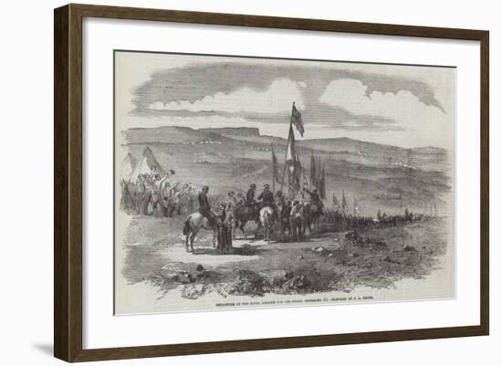 Departure of the Naval Brigade for the Fleet, 10 September-null-Framed Giclee Print