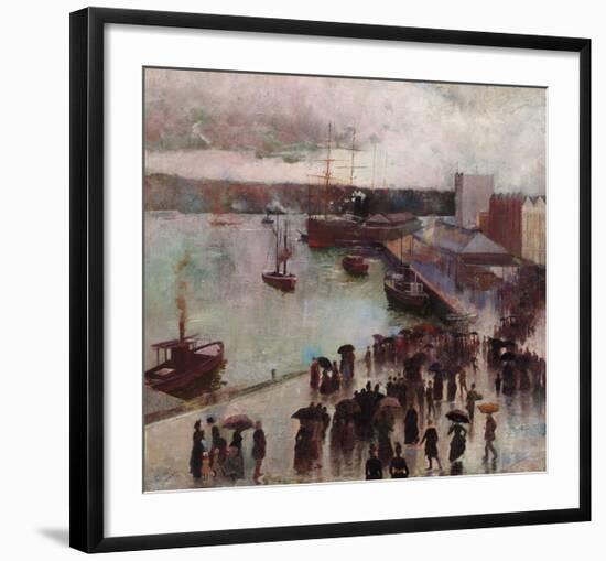 Departure of the Orient-Charles Conder-Framed Premium Giclee Print