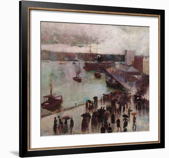 Departure of the Orient-Charles Conder-Framed Premium Giclee Print