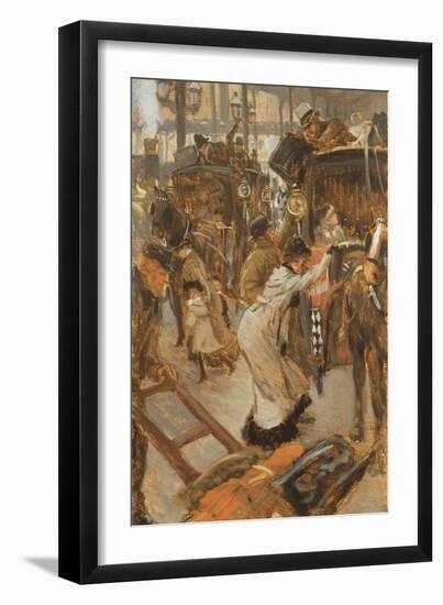 Departure Platform, Victoria Station, C.1881-82-James Tissot-Framed Giclee Print