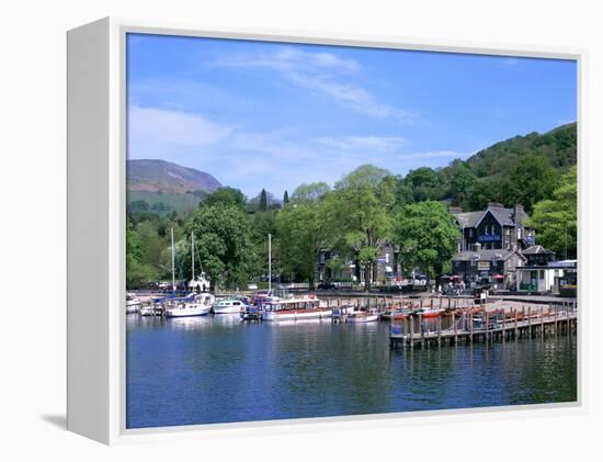 Departure Point for Lake Steamer Cruises, Waterhead, Lake Windermere, Lake District, Cumbria-Peter Thompson-Framed Premier Image Canvas