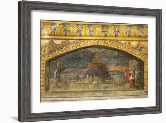 Depiction of Alexandria Lighthouse, Circa 1669-Nina Davies-Framed Giclee Print