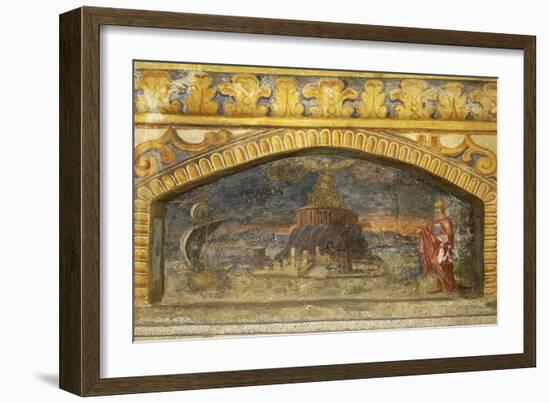 Depiction of Alexandria Lighthouse, Circa 1669-Nina Davies-Framed Giclee Print