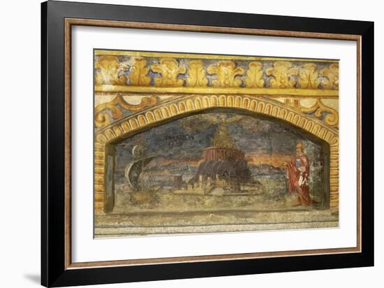 Depiction of Alexandria Lighthouse, Circa 1669-Nina Davies-Framed Giclee Print