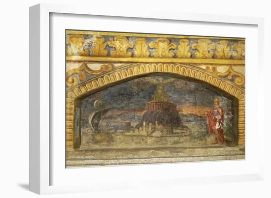 Depiction of Alexandria Lighthouse, Circa 1669-Nina Davies-Framed Giclee Print