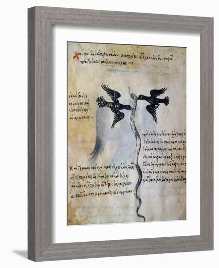 Depiction of Constantinople Between Two Ravens-null-Framed Giclee Print