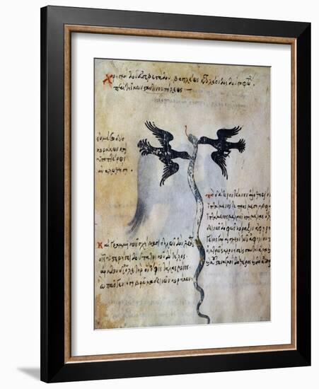 Depiction of Constantinople Between Two Ravens-null-Framed Giclee Print