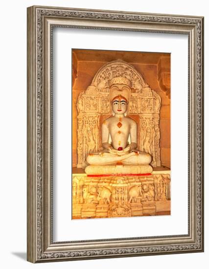 Depiction of Rishabha in Jain Temple of Adinath (Rishabha)-Godong-Framed Photographic Print