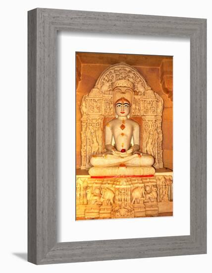 Depiction of Rishabha in Jain Temple of Adinath (Rishabha)-Godong-Framed Photographic Print