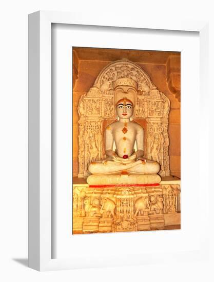 Depiction of Rishabha in Jain Temple of Adinath (Rishabha)-Godong-Framed Photographic Print