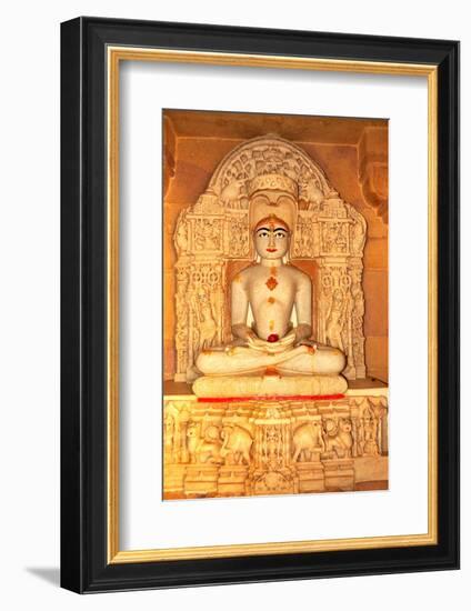 Depiction of Rishabha in Jain Temple of Adinath (Rishabha)-Godong-Framed Photographic Print