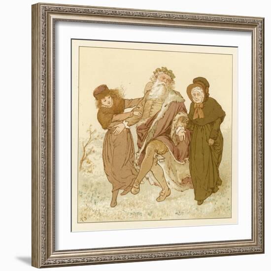 Depiction of the Month of December-Robert Dudley-Framed Giclee Print